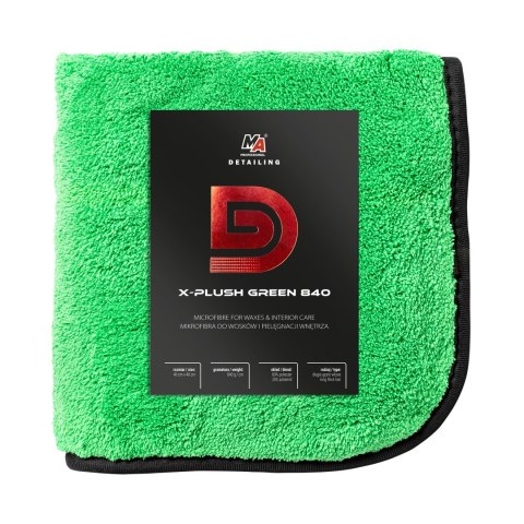 DETAILER MIKROFIBRA DO WOSKÓW X-PLUSH GREEN 840GSM