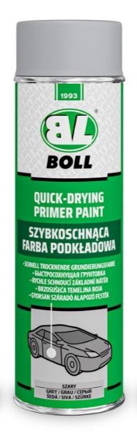 FARBA PODKŁADOWA SZYBKOSCHNĄCA BOLL SZARA SPRAY 500ML.