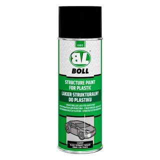 LAKIER STRUKTURALNY DO PLASTIKU BOLL CZARNY SPRAY 400ML.
