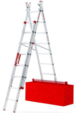 DRABINA TRZYELEMENTOWA 3X7 SZCZEBLI AK225.3SC - F. SCHODOWA