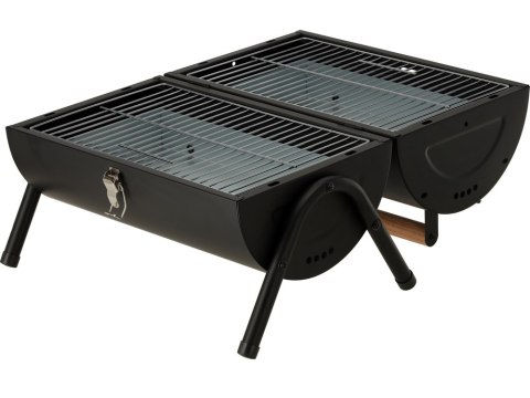 GRILL WĘGLOWY PRZENOŚNY 2XRUSZT 34*21CM