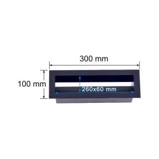 KRATKA KOMINKOWA LUFT 100*300MM