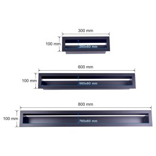 KRATKA KOMINKOWA LUFT 100*600MM