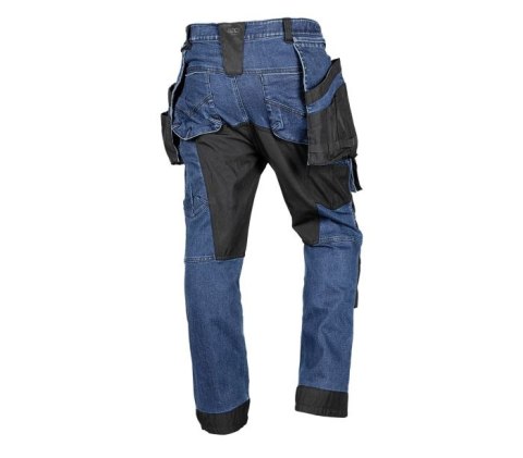 SPODNIE ROBOCZE DENIM WZMOCNIENIA CORDURA, GRANATOWE, ROZ. L