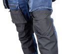 SPODNIE ROBOCZE DENIM WZMOCNIENIA CORDURA, GRANATOWE, ROZ. M