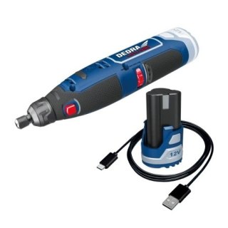 SZLIFIRKA PROSTA AKUMULATOROWA 12V 1*2.0AH