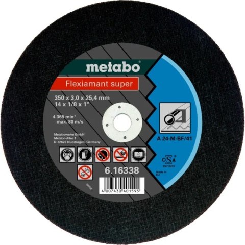 TARCZA TNĄCA DO STALI A24M 350*3*25.4MM