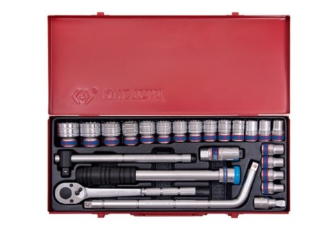 ZESTAW NASADEK 1/2'', 10-32MM, 24 CZ. 6-KĄTNE, KASETA