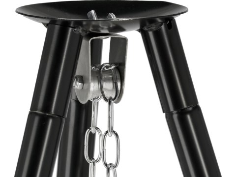 GRILL Z KOCIOŁKIEM 6L WISZĄCY NA TRÓJNOGU RUSZT 49CM