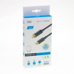 KABEL USB C - IPHONE LIGHTNING 3A 1.2M WYŚWIETLACZ LED