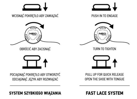 PÓŁBUTY ROBOCZE S1 SR FO, WIĄZANIE Z POKRĘTŁEM, ROZMIAR 44