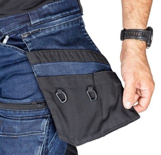 SPODNIE ROBOCZE DENIM WZMOCNIENIA CORDURA, GRANATOWE, ROZ. S