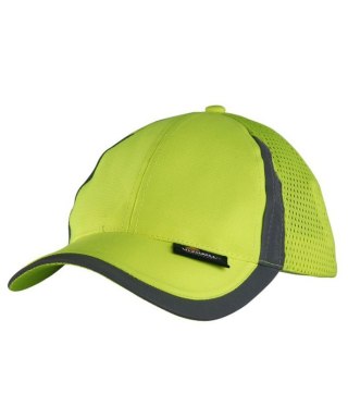CZAPKA Z DASZKIEM FLUORESENCYJNA ODBLASKOWA ŻÓŁTA