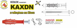 KOŁEK RAMOWY WSZECHSTRONNY KAXDN 14*180MM NYLON
