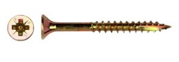 WKRĘT DO DREWNA OCYNK ŻÓŁTY NIEPEŁNY GWINT 6.0*200MM PZ3