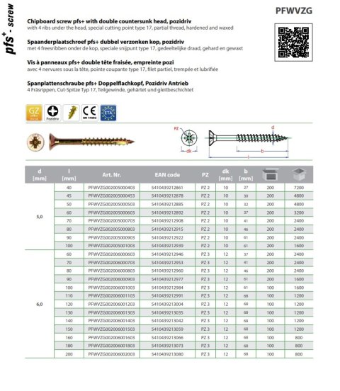 WKRĘT DO DREWNA OCYNK ŻÓŁTY NIEPEŁNY GWINT 6.0*200MM PZ3