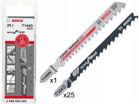 ZESTAW BRZESZCZOTÓW DO WYRZYNARKI T144D 25 SZT+T144DHM 1SZT