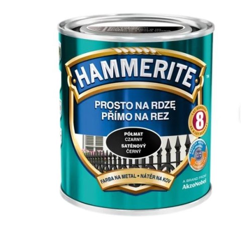 EMALIA HAMMERITE CZARNY SATYNOWY PÓŁMAT 0,7L