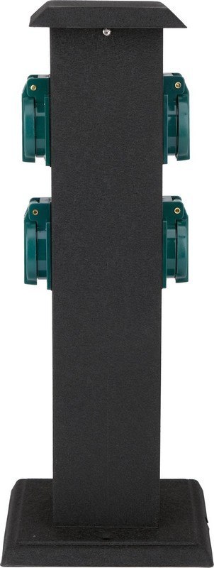 GNIAZDO OGRODOWE SŁUPEK STAL IP44 4*230V