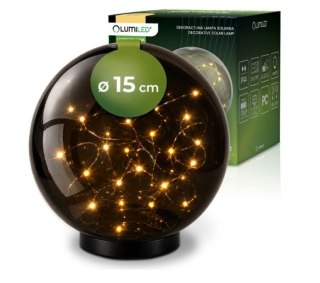 LAMPA SOLARNA KULA PRZYPALANA GLORIS 15CM - 3000K