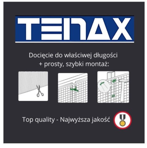 SIATKA PVC QUADRA 10 ZIELONA 0.5M*10MB OCZKO 10MM