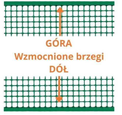 SIATKA PVC QUADRA 10 ZIELONA 1.0M*10MB OCZKO 10MM
