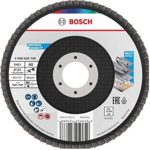 TARCZA LISTKOWA X451 125MM T29 G120 KĄTOWA